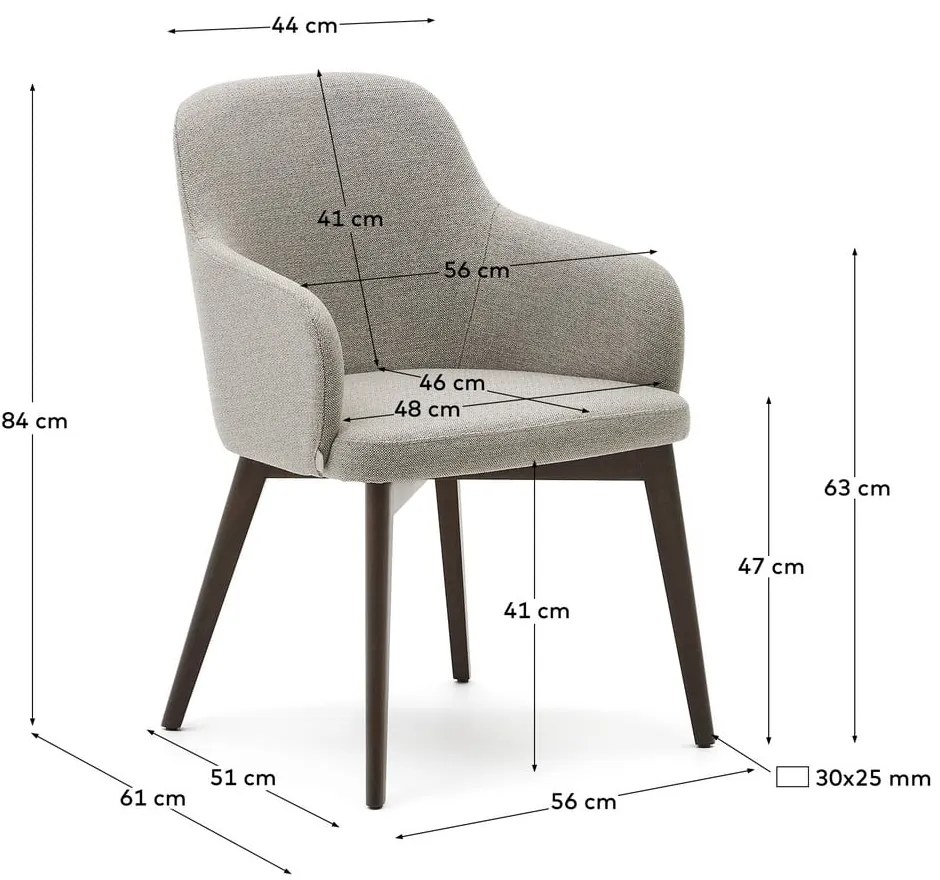 Beżowe krzesło Nelida – Kave Home