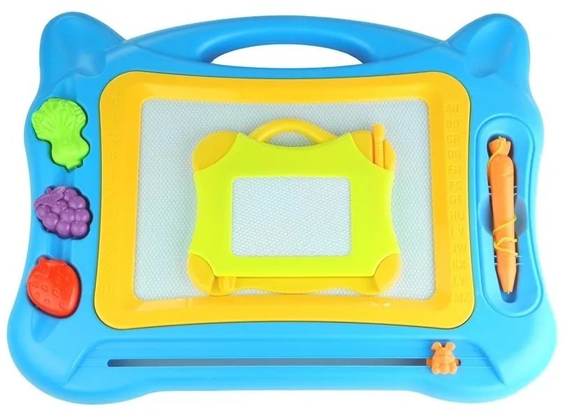 Duży znikopis tablica magnetyczna stempelki 2w1