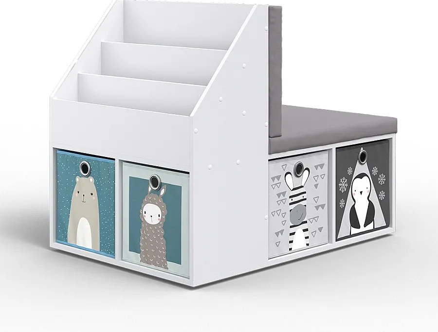 Półka dla dzieci szary 97.1x66.8x78.4 onix