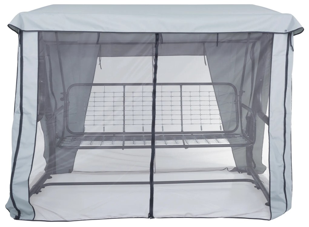 Dach z moskitierą do huśtawki ogrodowej 228 x 126 cm Rimini / Venezia D031-06CW PATIO
