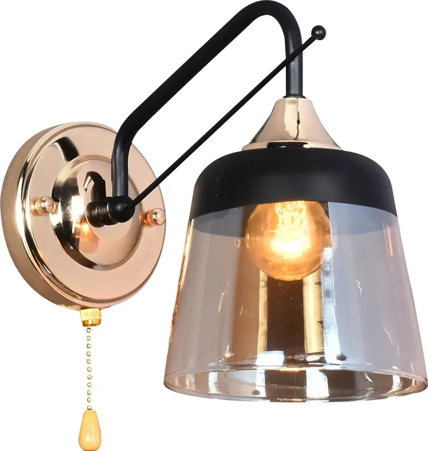 Szklany kinkiet w loftowym stylu - 3X M018 D7-H84