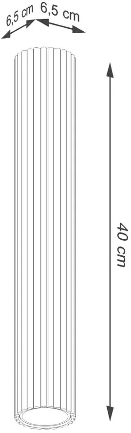 Elegancki czerwony splot 40cm 6X D294 M4-F91