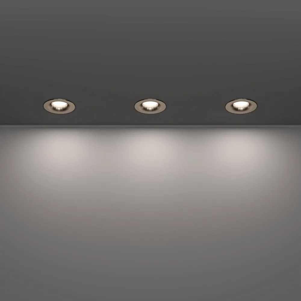 Eglo 902276-ZESTAW 3xLED Przydymione oprawy sufitowe SALABATE LED/4,9W/230V śr.8,8cm IP65 chrom