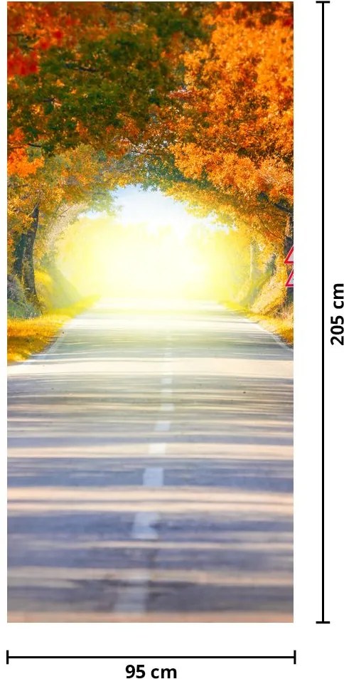Fototapeta na drzwi - Brama z wierzchołków drzew (95x205cm)
