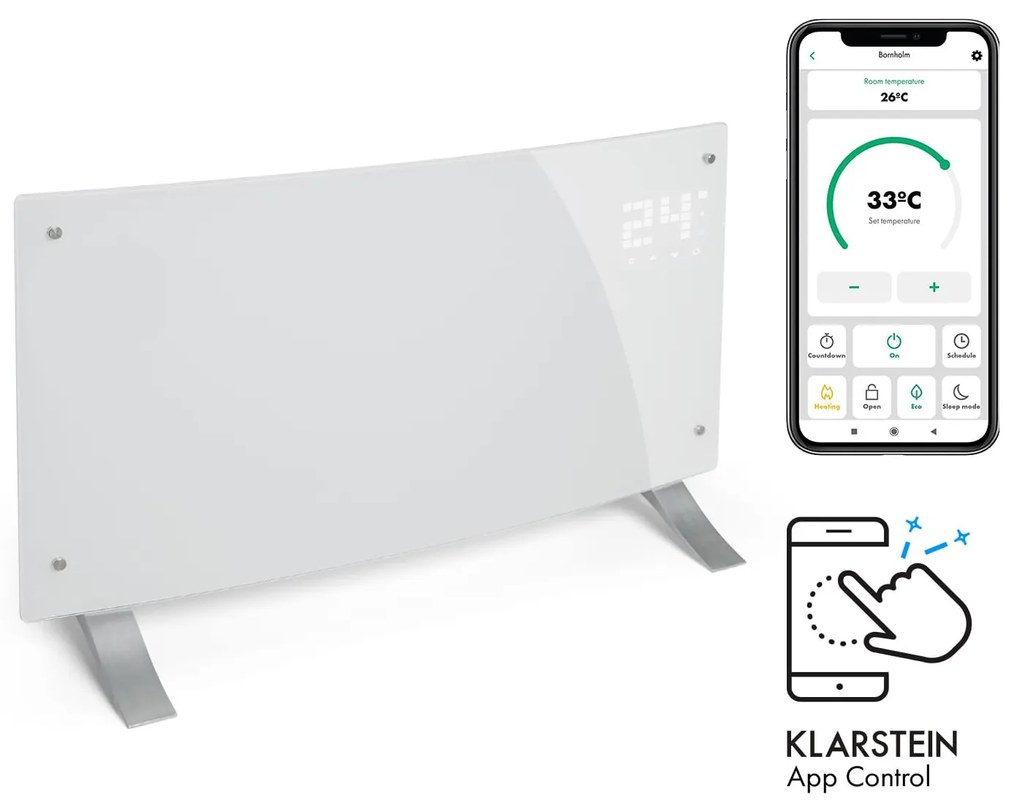 Klarstein Bornholm Curved Smart Grzejnik konwektorowy