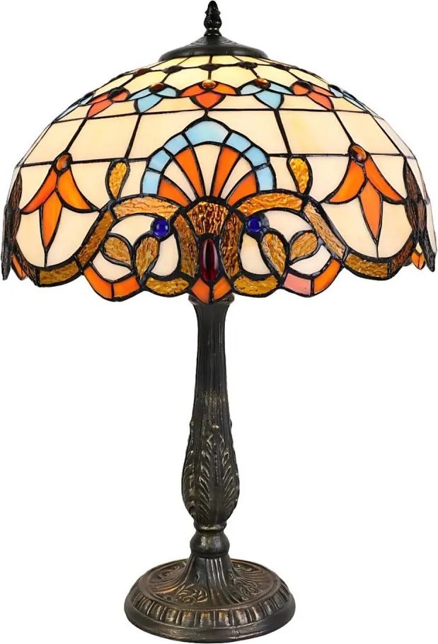 Brilagi - Witrażowa lampa stołowa Tiffany MIRABELLA 2xE27/60W/230V