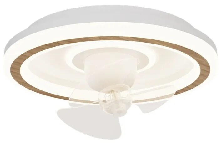 Biała lampa sufitowa LED ze zdalnym sterowaniem/z wentylatorem Alan Move – SULION