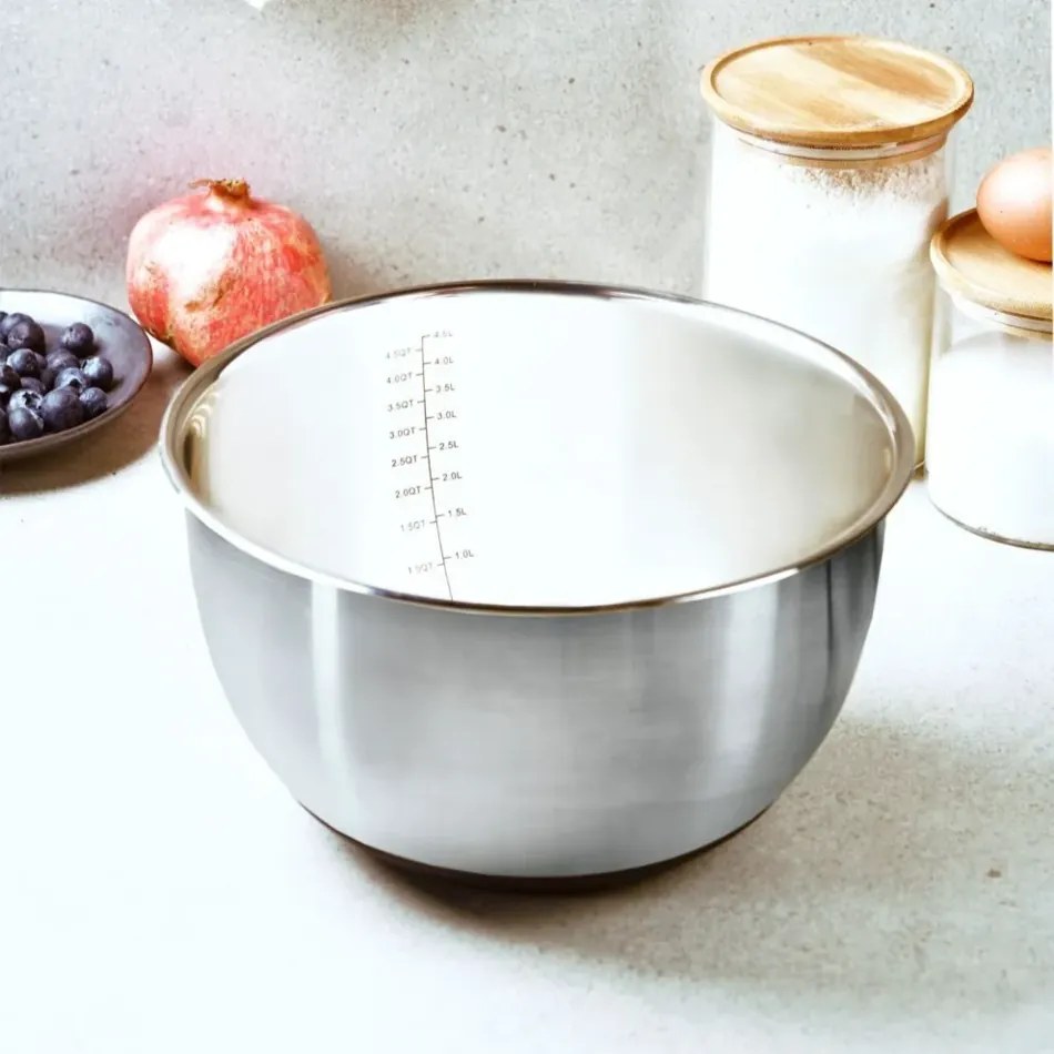 Kesper 90896 Miska do mieszania z pokrywką i podziałką, śr. 24 cm