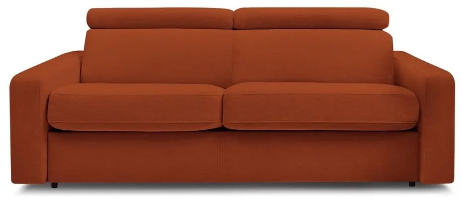 Ceglasta rozkładana sofa 215 cm Monaco – Bobochic Paris
