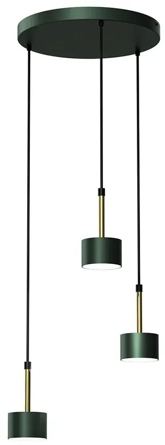 Zielono-złota lampa nad stół - N022-Circile