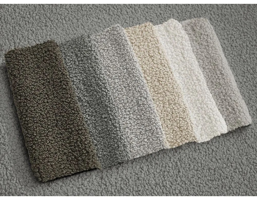 Ciemnoszary podnóżek z materiału bouclé Leonore – Bobochic Paris