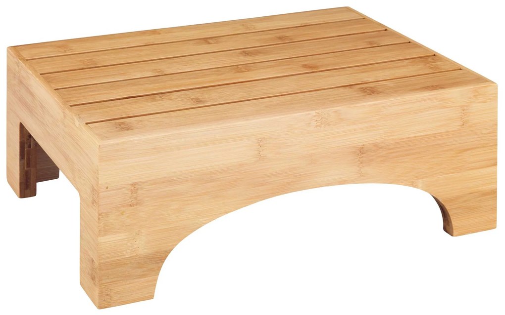 Taboret łazienkowy BAMBUSA, niski, bambusowy, WENKO