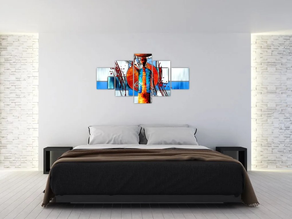 Obraz przedstawiający starożytną osobę (125x70 cm)