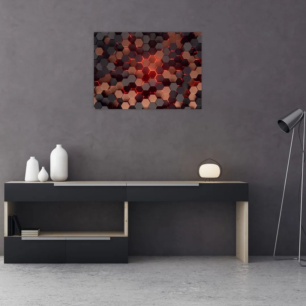 Obraz - Futurystyczna abstrakcja (70x50 cm)