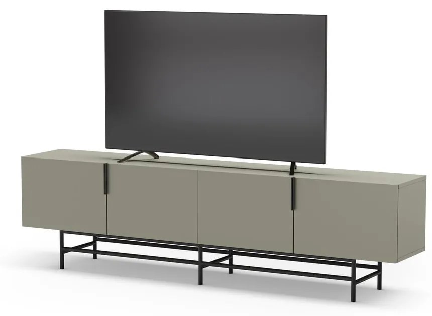 Zielonoszara szafka pod TV 200x63,5 cm Eldia – Marckeric