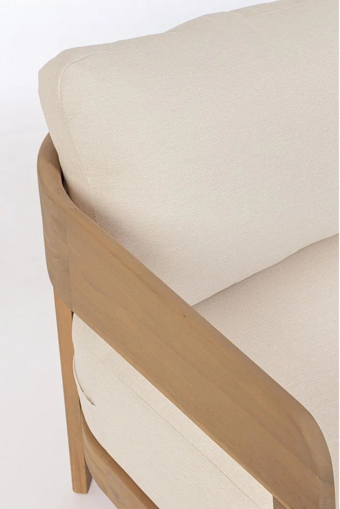 Sofa ogrodowa z litego drewna akacjowego w naturalnym kolorze Pablo – Bizzotto