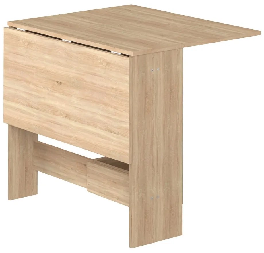 Rozkładany stół w dekorze dębu 76x28 cm Papillon – TemaHome