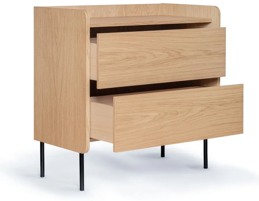 Wysoka komoda w dekorze dębu 80x82 cm Wrap – Bonami Selection