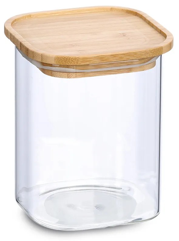 Słoik z pokrywką bambusa, 900 ml, 11 x 11 x 13,6 cm