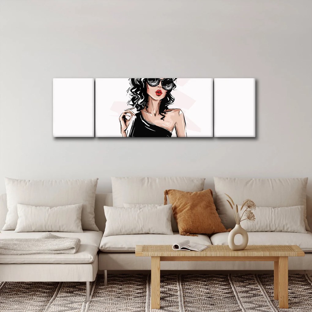 Obraz - Modna kobieta (170x50 cm)