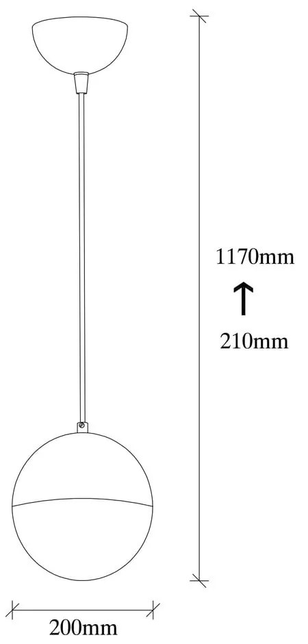 Lampa wisząca w biało-złotym kolorze ze szklanym kloszem ø 20 cm Bastos – Opviq lights