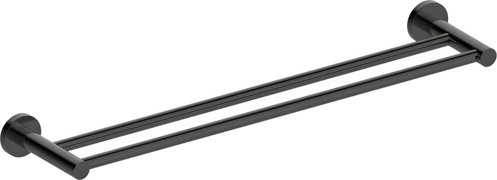 Luisa wieszak na ręczniki z 2 drążkami szary metaliczny - Essebagno