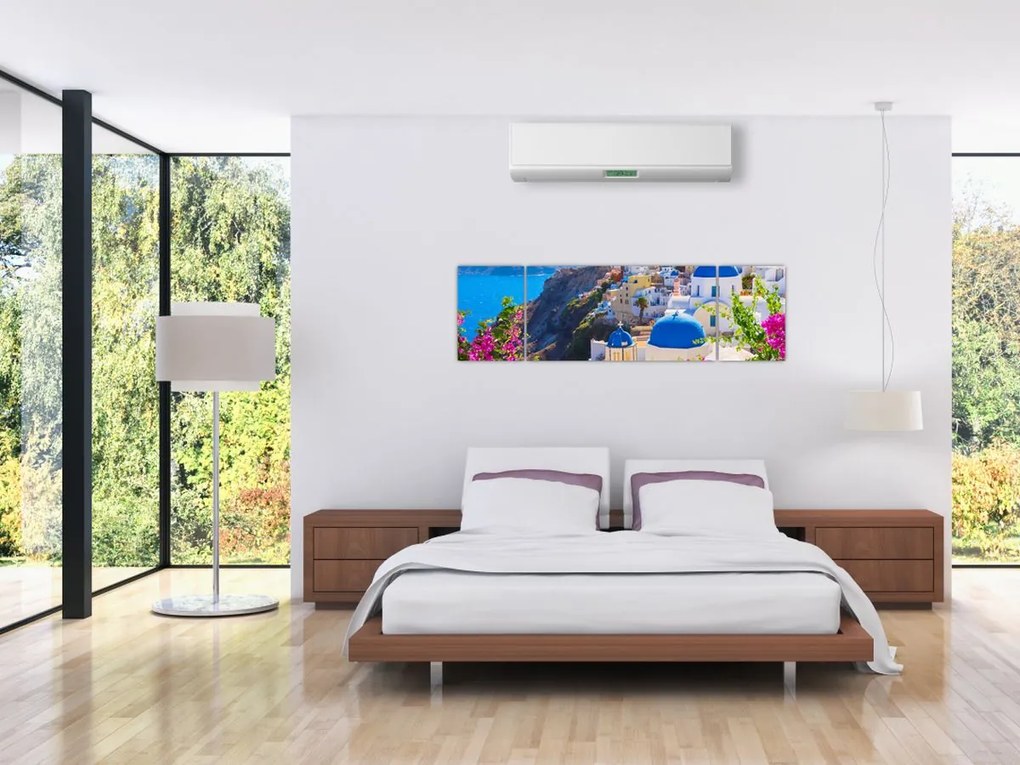 Obraz - Santorini, Grecja (170x50 cm)
