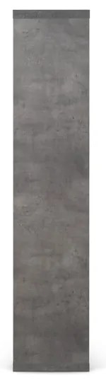 Szary regał w dekorze betonu 70x159 cm Berlin – TemaHome