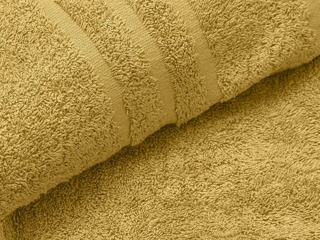 Ręcznik CLASSIC COLOR 50 x 100 cm musztardowy, 100% bawełna