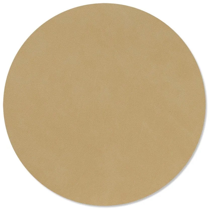 Mata stołowa ze skóry ekologicznej ø 30 cm Circle M Nupo – LIND DNA