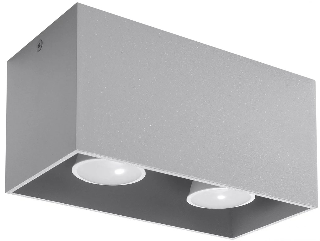 Szary geometryczny plafon LED - EX509 T9-K09