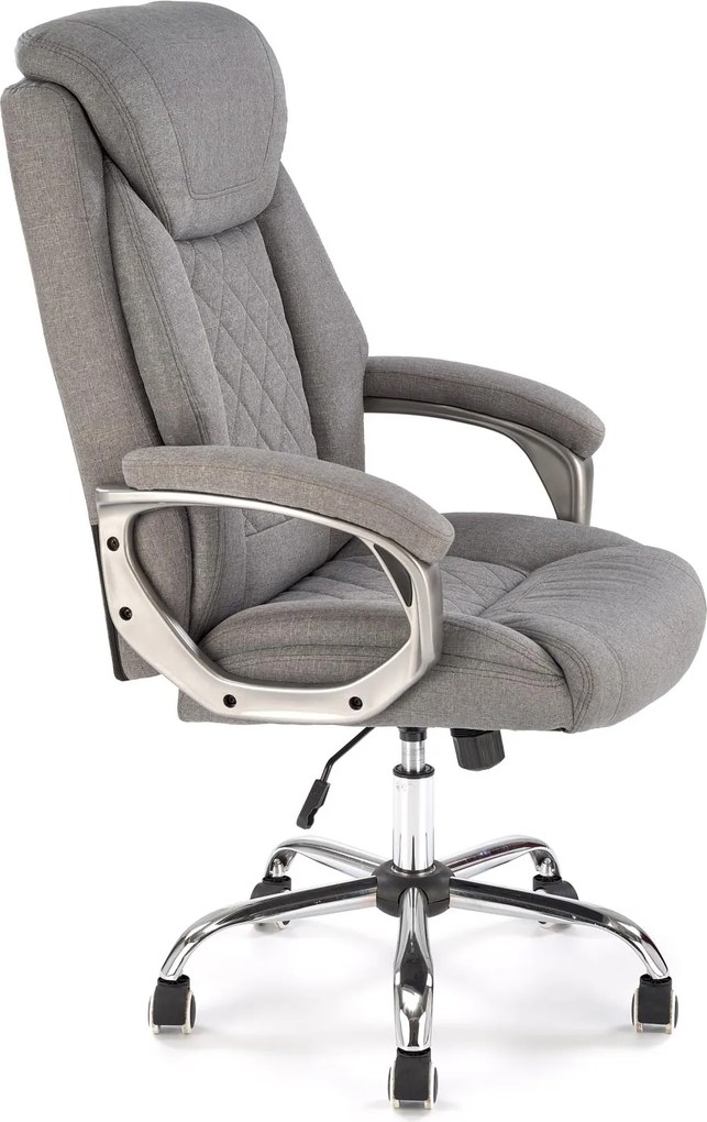 Szary fotel gabinetowy Helder 2 Halmar