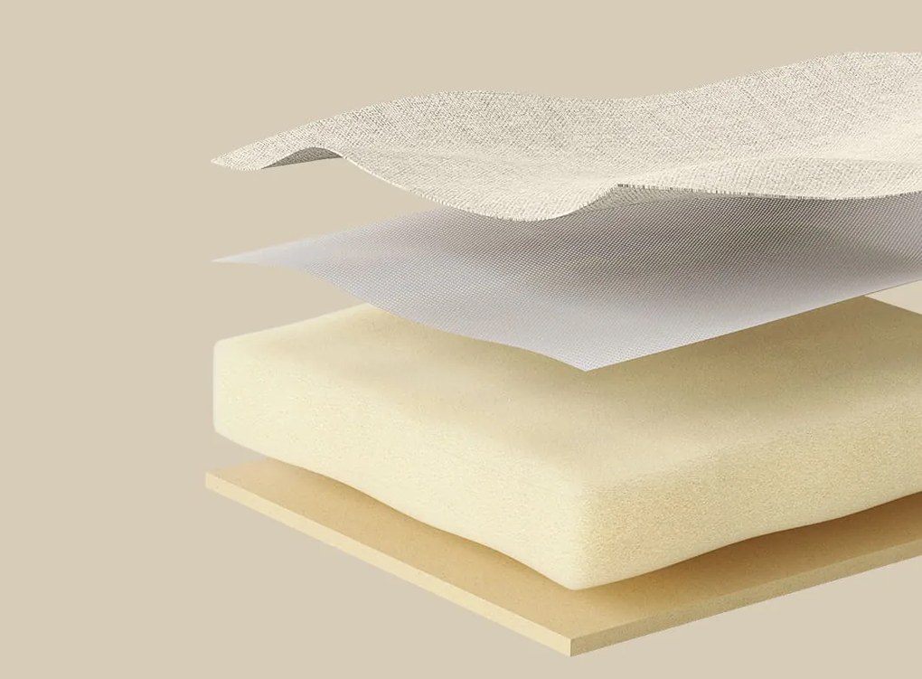 Stołek ze schowkiem OTTOMAN 30x30 cm, kremowy
