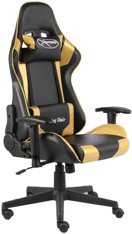 Czarno-złoty fotel gamingowy Z8-F68