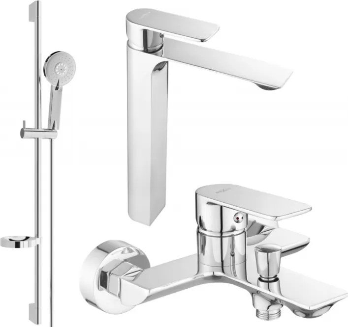 Mexen Alexa DS40 zestaw wannowy, chrom - 71213DS40-00