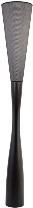 Czarna lampa stojąca tuba z drewna - 5X S231 A4-F38