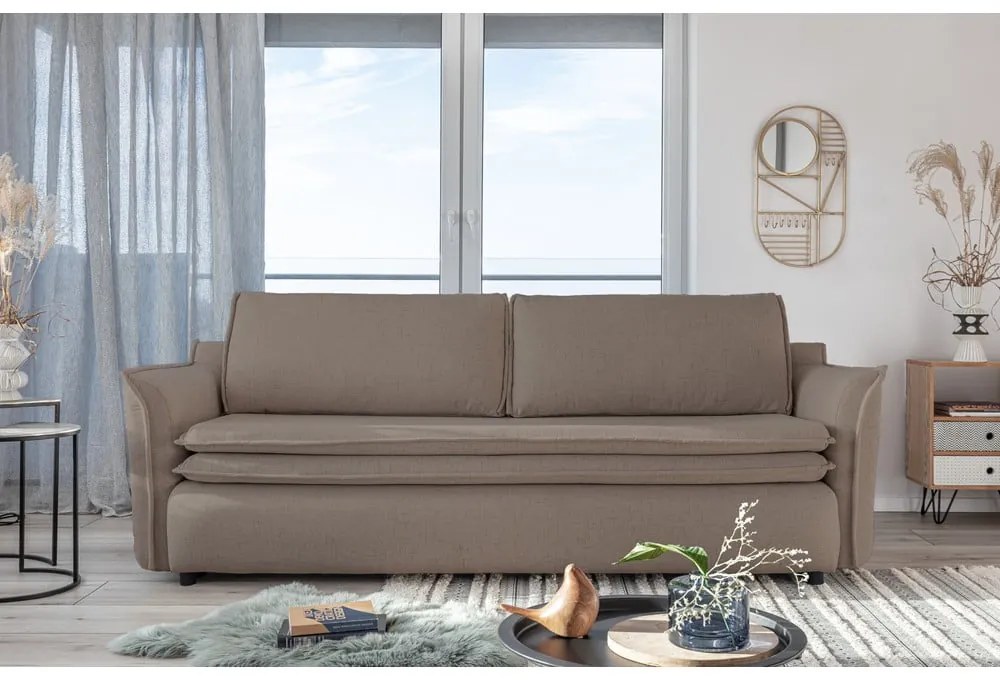 Brązowa rozkładana sofa Miuform Charming Charlie