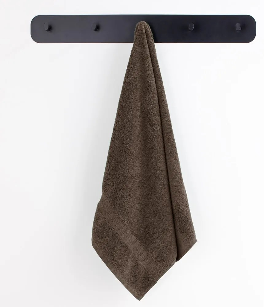 Brązowy bawełniany ręcznik frotte 30x50 cm Marina – DecoKing