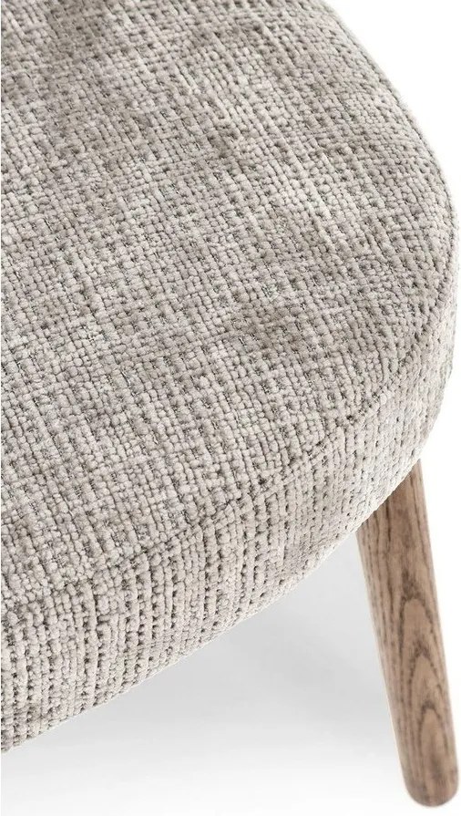 Szare tapicerowane krzesło Ilma – Bizzotto