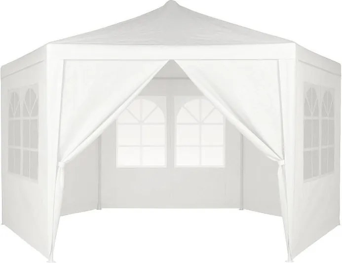 Pawilon ogrodowy z oknami 2x2x2m, namiot ogrodowy, biały Gardella-WW