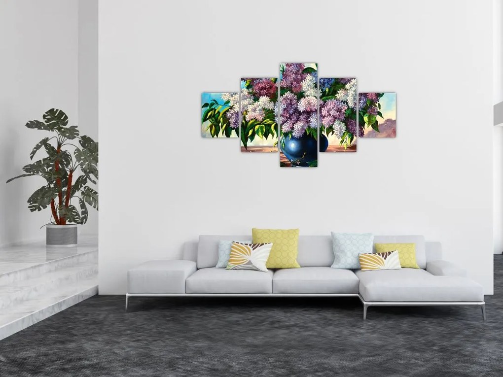 Obraz - Bukiet bzu (125x70 cm)