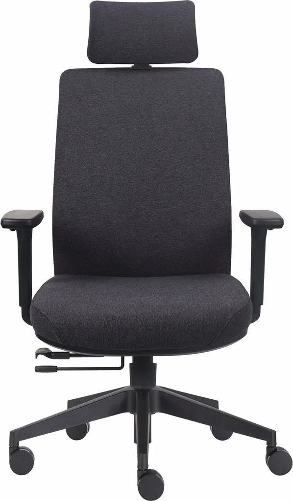 Ergonomiczny fotel biurowy materiałowy Prospero, zgodny z normą BHP