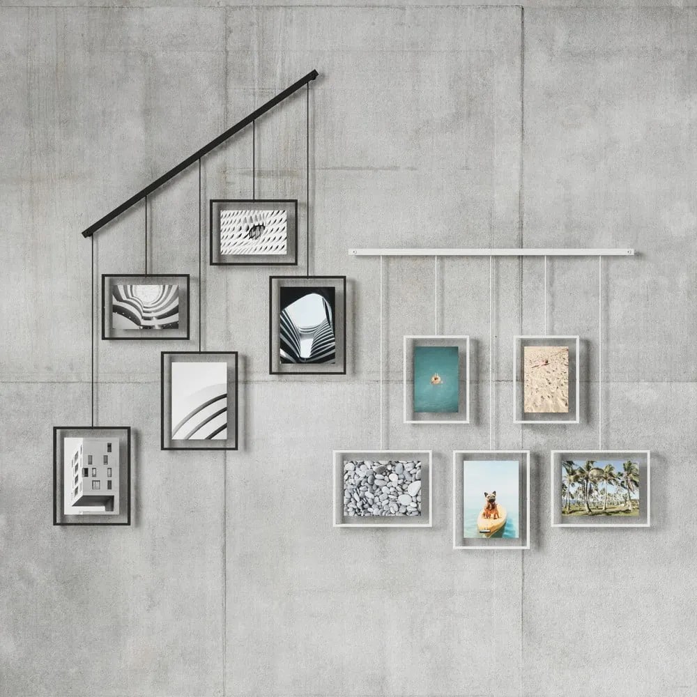 Czarne metalowe ramki ścienne zestaw 5 szt. 66x69 cm Exhibit – Umbra