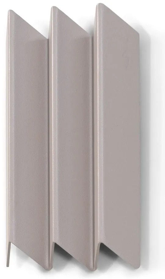 Szarobrązowy metalowy wieszak ścienny z półką 13 cm Sensu – Spinder Design