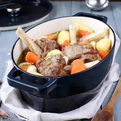 Pyrex Naczynie żeliwne z pokrywką 6 l, 33 x 25 cm,szary, 6 l
