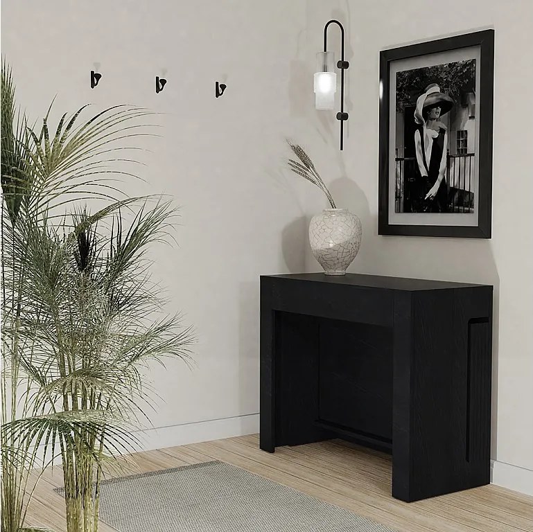 PETRA - Stół konsolowy, rozkładany od 42 cm do 3 metrów - zintegrowane przedłużenia - pomieści do 12 osób - Darmowa dostawa