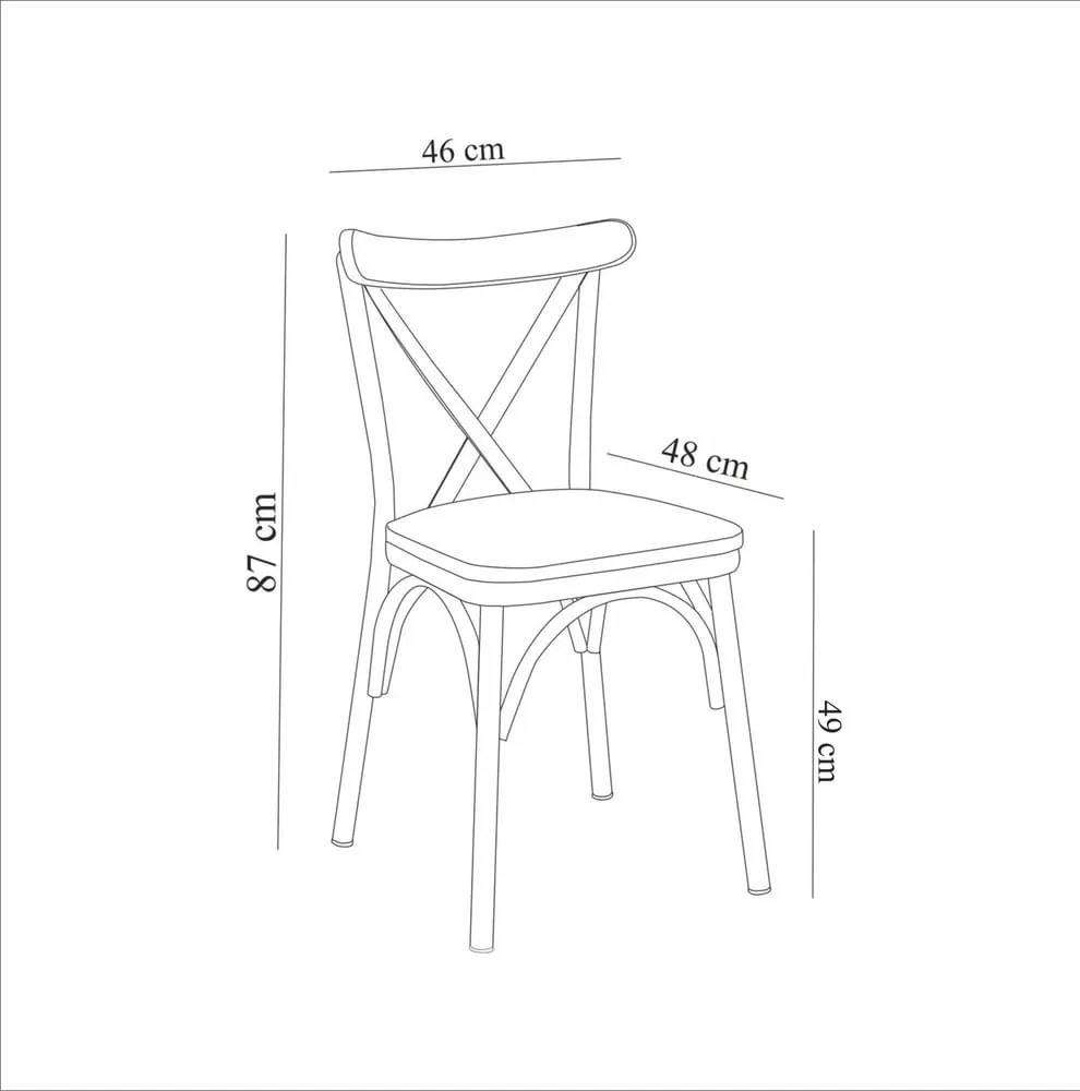 Czarne krzesło Oliver Sandalyer – Kalune Design