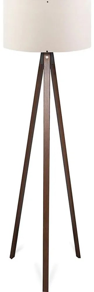 Lampa stojąca AYD 1xE27/40W/230V brązowa/kremowa