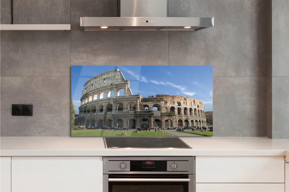 Szkło do Kuchni na Ścianę Majestatyczne Rzymskie Koloseum