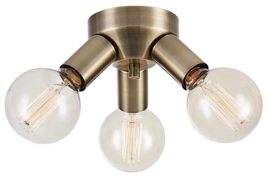 Markslöjd 108550 - Lampa sufitowa MAZZO 3xE27/40W/230V mosiądz